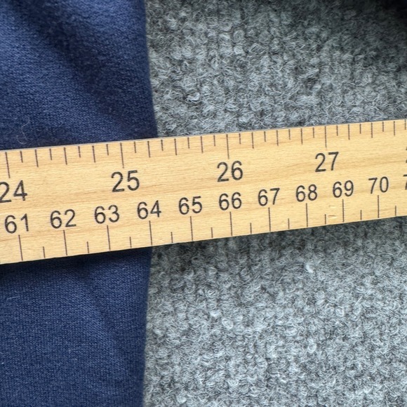 Starter Denver Broncos Hoodie Men's XXL Navy Blue Pullover Sweatshirt - Picture 10 of 14